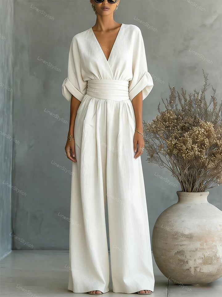 Elira | Essential V-Neck Jumpsuit